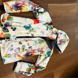 Roxy multi colored  Hooded ski Jacket